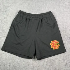 Eric Emanuel Shorts Mens L Black Red Mesh Basic Basketball Authentic Guaranteed