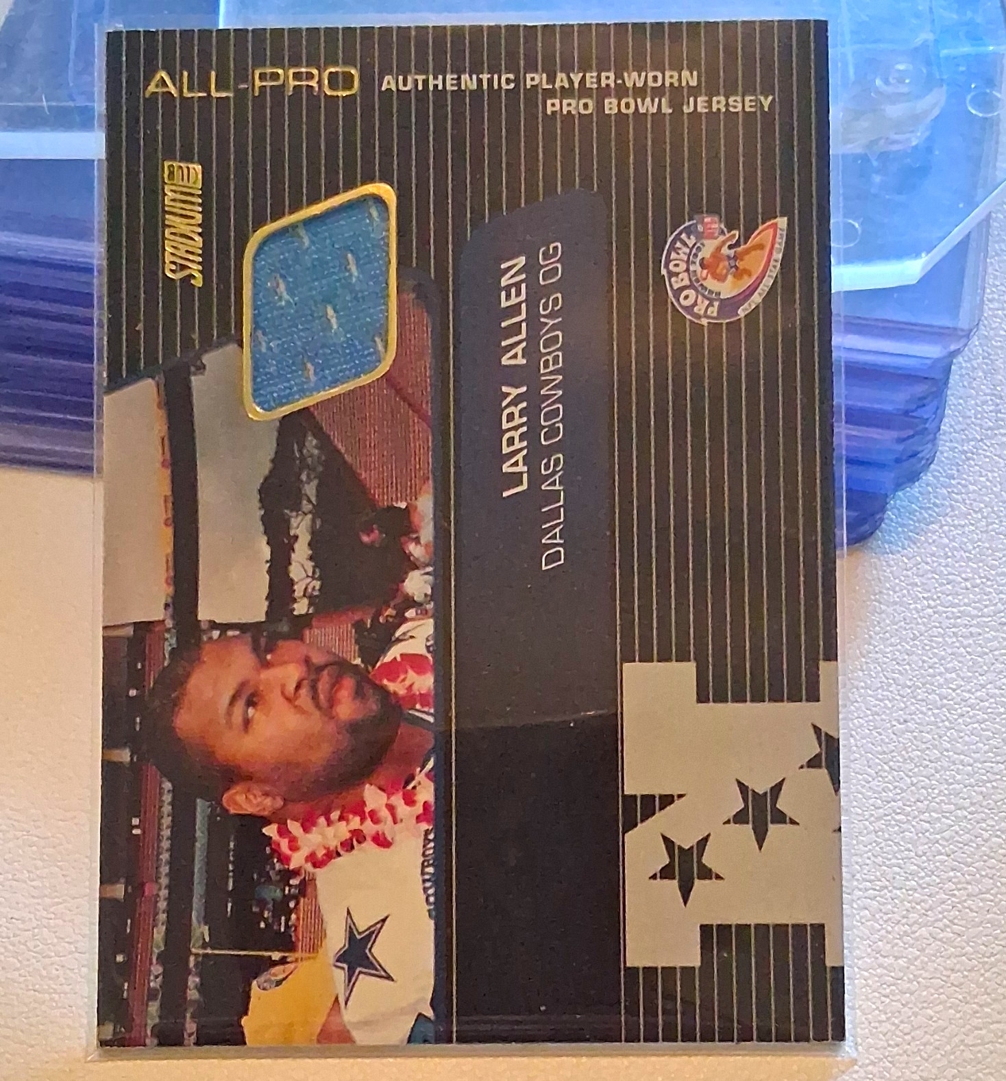 Topps 2001 Stadium Club Larry Allen All-Pro SP-LA Memorabilia Insert, Cowboys