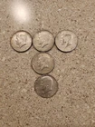 Lot Of 5, 40% Silver Kennedy Half Dollars,1967, 3- 1968 , And 1969 Lot 55