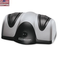 2-Stage Electric Knife Sharpener Sapphirite Kitchen Sport Razor Sharp Edge New