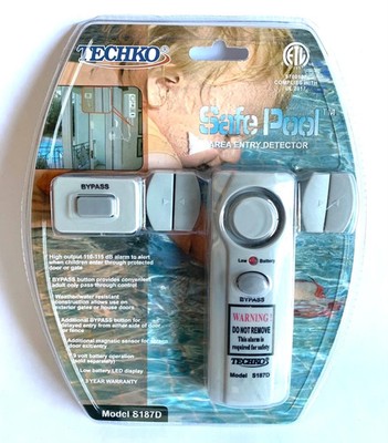 Techko Safe Pool Area Entry Detector Pool Alarm S187D New