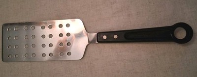 Vintage Farberware Large Commercial Slotted Spatula Stainless Steel 400F Black