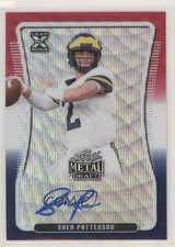 2020 Leaf Metal Draft Red White & Blue Wave 3/5 Shea Patterson #BA-SP1 Auto 4z8