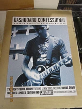 DASHBOARD CONFESSIONAL A Mark, A Mission..Promo Poster New! Unused! 2003 Vagrant