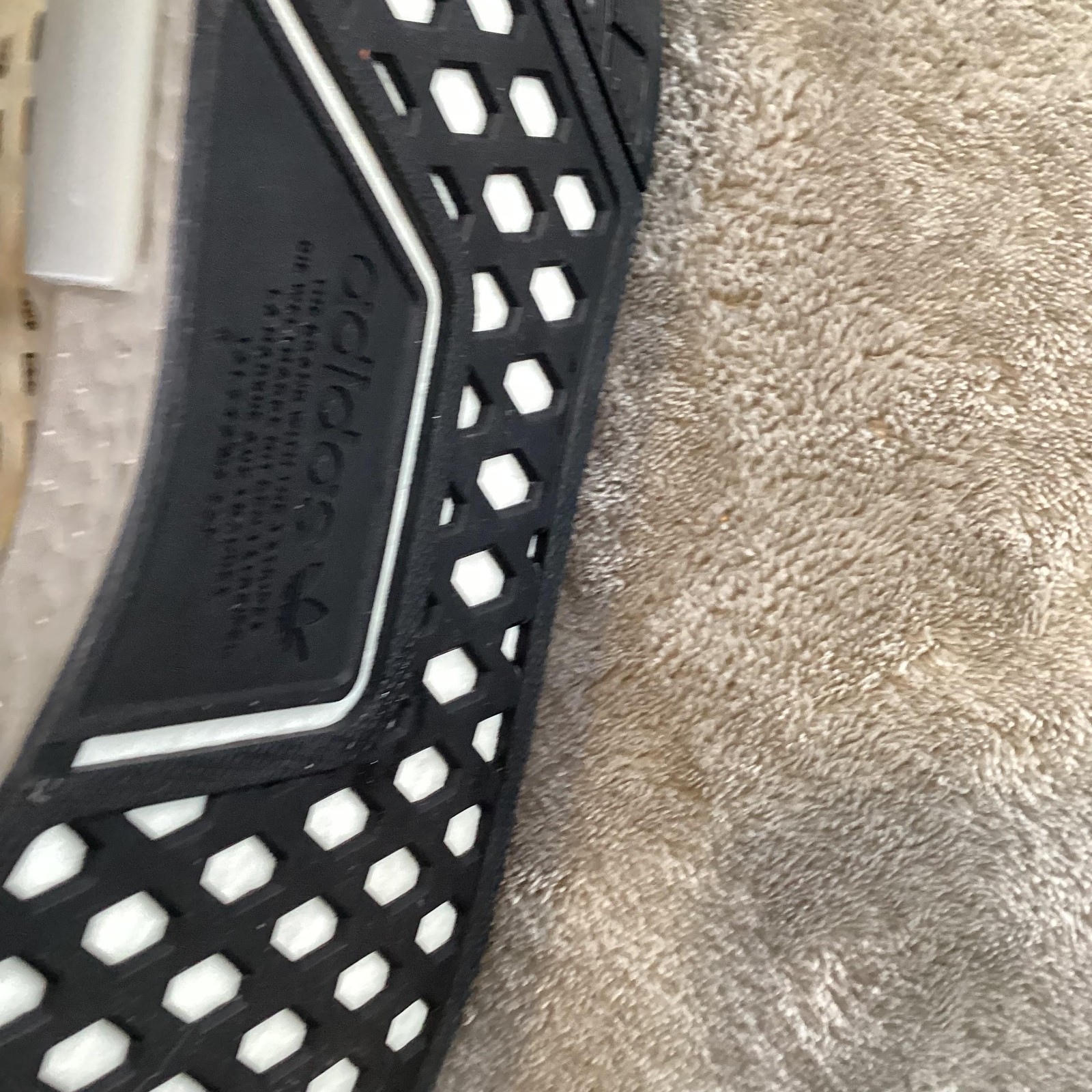 Adidas Hu NMD Shoes Mens Size 9.5 Gray Black Animal Print Pharrell Boost Sneaker thumbnail 23