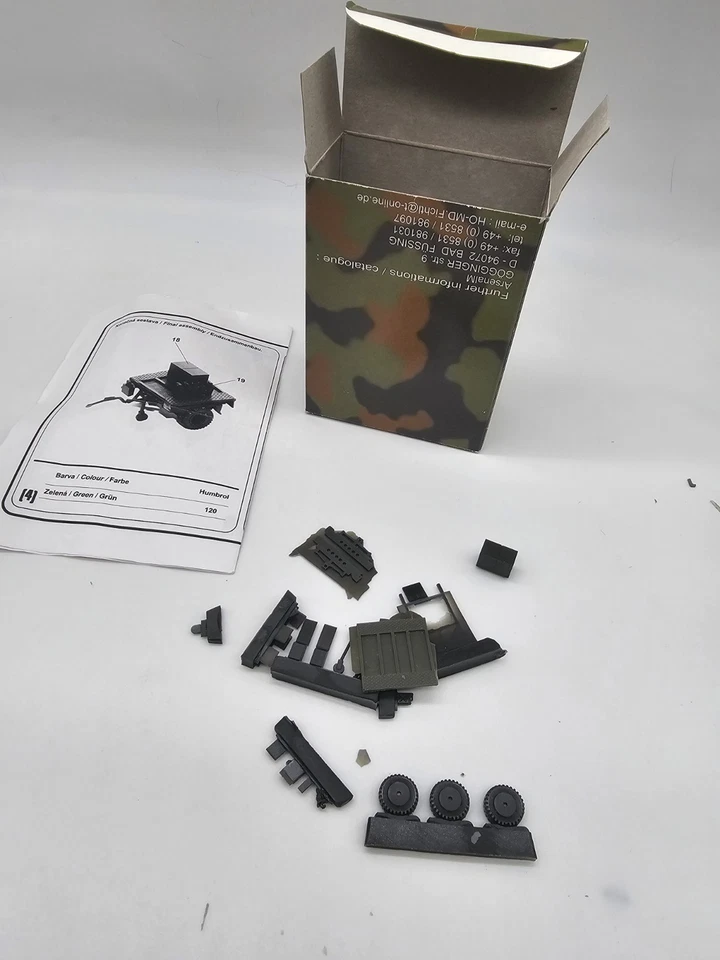 resin Bausatz 1:87 Anhänger 1t Aggregat militär Arsenal m panzer - Bild 2 von 2
