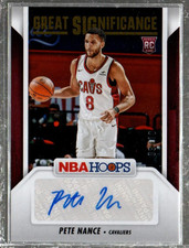 2024-25 Hoops Great SIGnificance Gold #7 Pete Nance Auto /10 