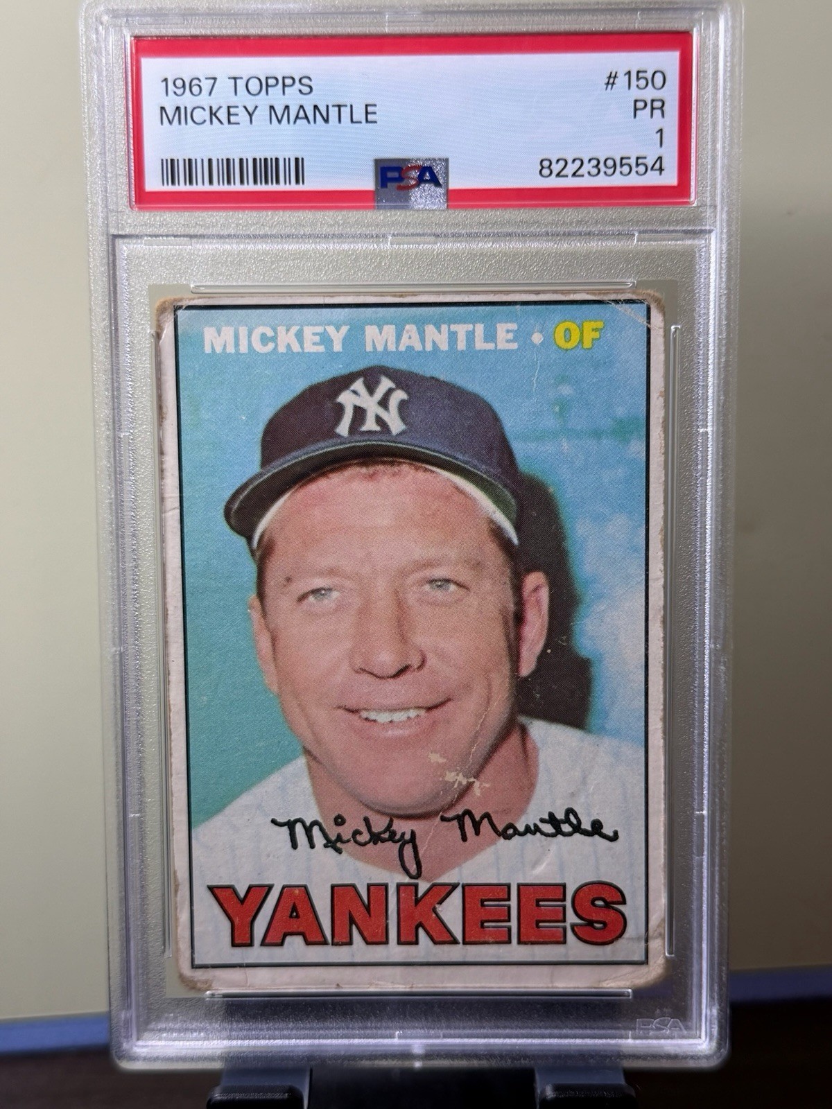 1967 Topps Set-Break #150 Mickey Mantle PSA 1 PR
