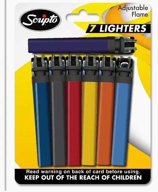 S View Spark Adjustable Flame 7 Pack Disposable **value**