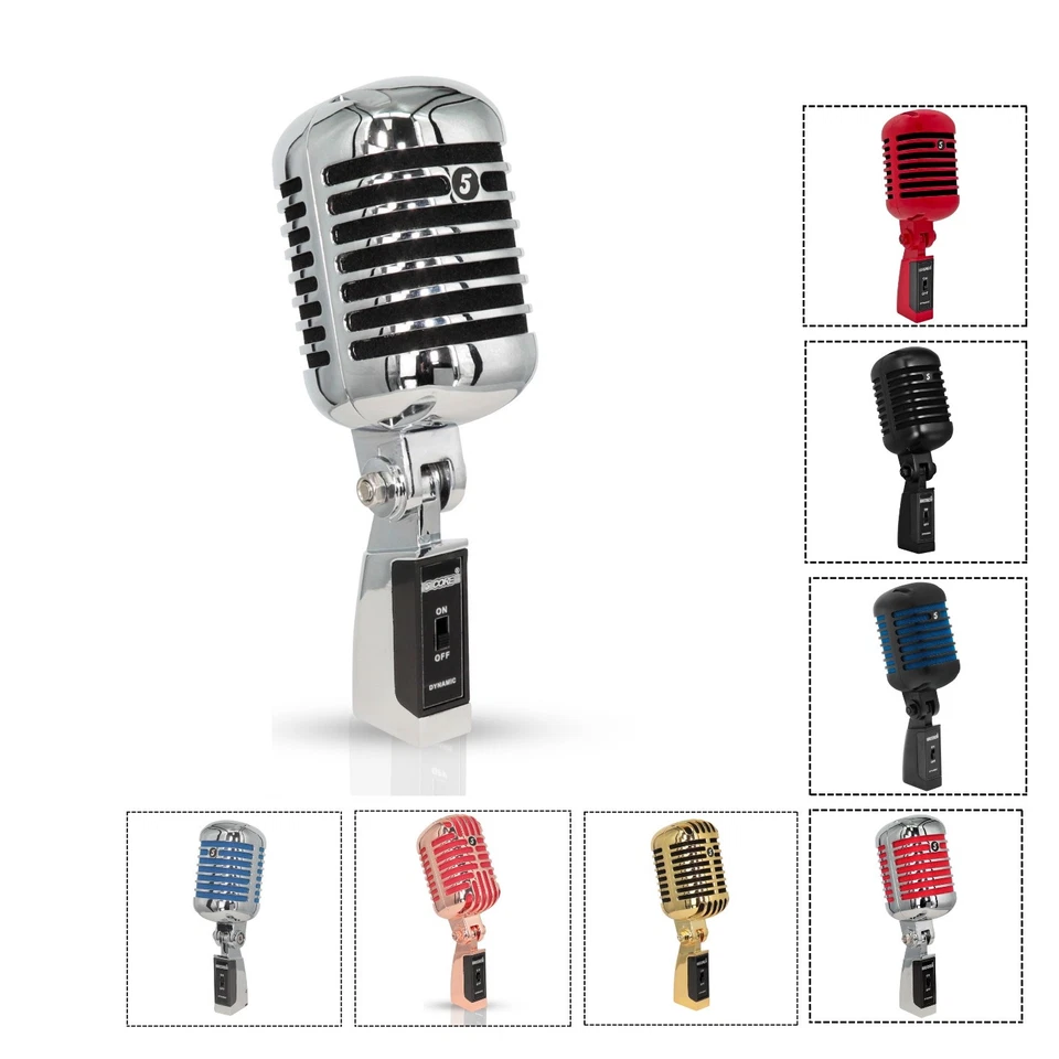 5 CORE 5Core Retro Mic Vintage Dynamic Proefssional Vocal Mic Metal Classic Frame