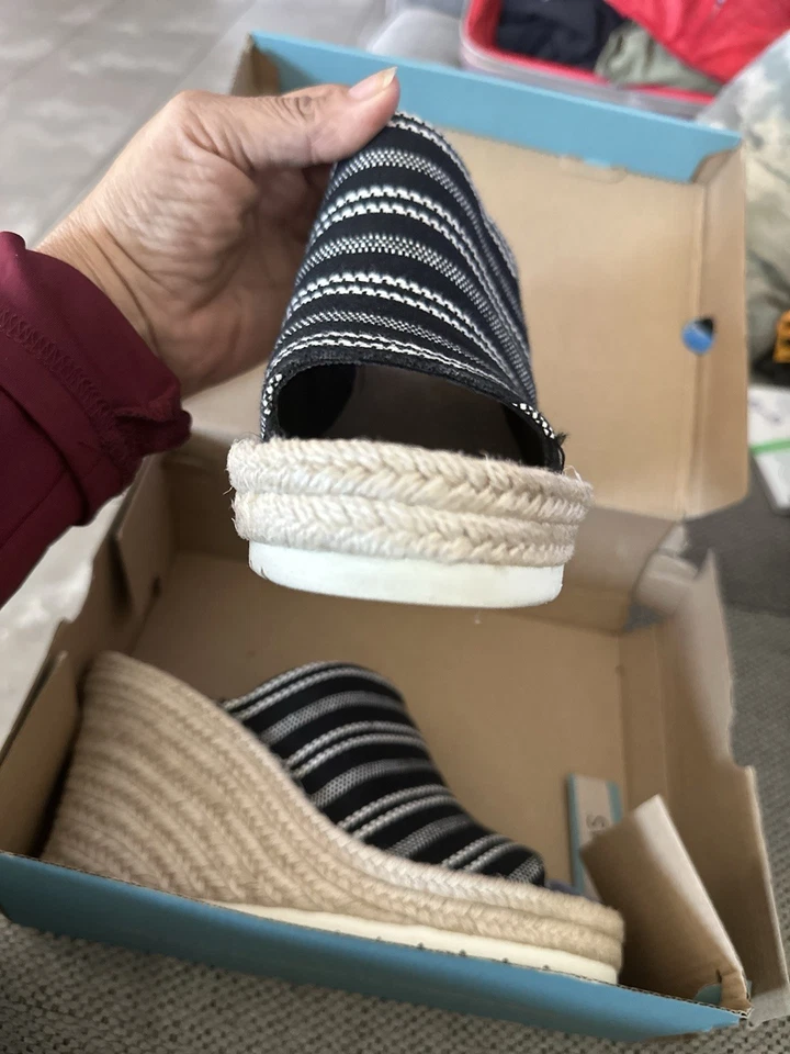 Клинья Tom's Monica Mule черная глобальная полоса размер 9,5 черная полоса - Изображение 4 из 4