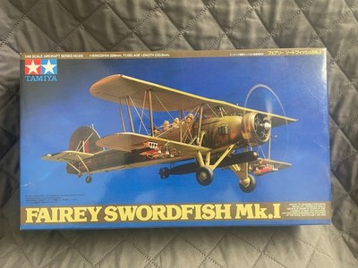 Tamiya 61068 Fairey Swordfish Mk.I 1/48 Scale Plastic Model Kit (Open Box)