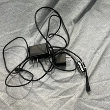 Lot (2) Assorted USB-A Port AC/DC Wall Power Supply Charger w/ Micro USB Cables