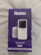 Roku Smart Home Wired Video Doorbell  Chime - 1080p HD Night Vision Ultrawide