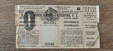 Ticket 1964 RSC Anderlecht vs. Liverpool FC Champions Cup 29647