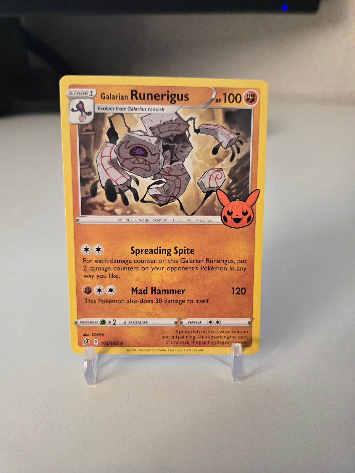 Galarian Runerigus 102/192 Trick or Trade Rare