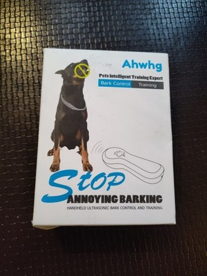 Ahwhg Anti Barking Device Dog Bark Control Ultrasonic Rechargeable G1 Blue - NEW