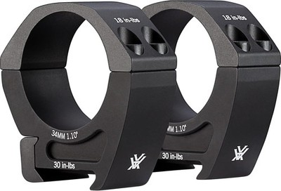 Vortex Optics Pro Riflescope 34mm Rings Medium Height - 1.10'' - PR34-M