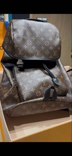 LOUIS VUITTON Monogram Macassar Zack Back Pack Brown Noir M43422
