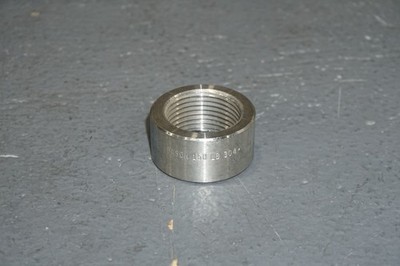 Camco 10715 1'' Half Coupling, Threaded 150#, 304SS, Free Shipping