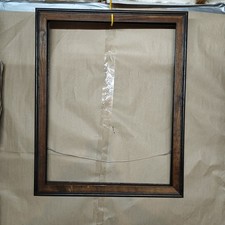  2 TWO Large Solid Wood Brown Frame Fits 22" X 28" Measures 31 1/2" X 25 1/2"