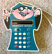 Vintage 1976 SEARS PROFESSOR MATHICS Electronic Handheld Calculator WORKS