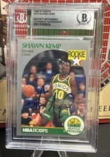 Shawn Kemp auto signed RC 1990 #279 Seattle S...