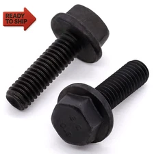 M10-1.5 X 25Mm Length (12 Pcs) Alloy Steel Flanged Washer Head Hex Bolt