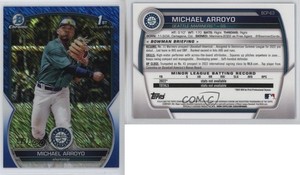 2023 Bowman Chrome Prospects Blue Shimmer Refractor /150 Michael Arroyo #BCP-63