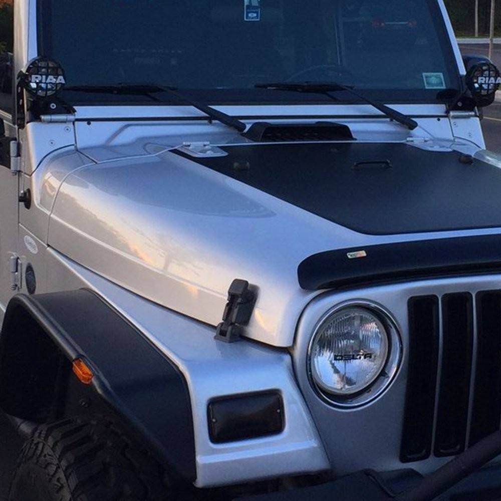 For Jeep Hood Latch For 97-06 Jeep Wrangler Jk JL JT Black Stainless Steel Catch thumbnail 10