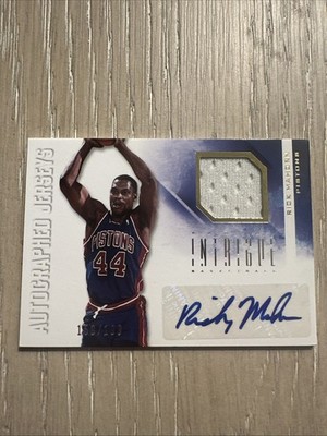 Rick Mahorn 2012-13 Panini Intrigue Auto Jerseys Patch Pistons /199 Game Used
