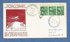 FIRST FLIGHT DEDICATED TO CHAS LINDBERGH FLIGHT MAY 20,1944 PIONEER OH