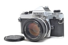  MINT Nikon FE 35mm SLR Film Camera Silver w/Ai-s Nikkor 50mm f/1.4 Lens 8067
