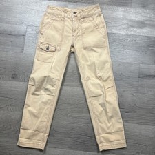 Anthropologie The Wanderer Utility Pants Cargo Tan Beige Womens Size 25P 25 EUC