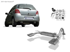 Fox Duplex Sport Exhaust Toyota Yaris 2 Type P9 150x70mm Flat Oval