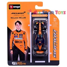 Bburago 1:64 F1 2025 McLaren MCL39 #81 Oscar Piastri Diecast Car 18-58001-01
