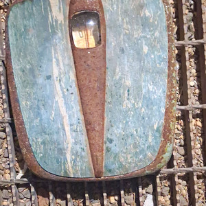 Detecto Vintage Dial/Mechanical Metal Bathroom Scale, Blue & Brown
