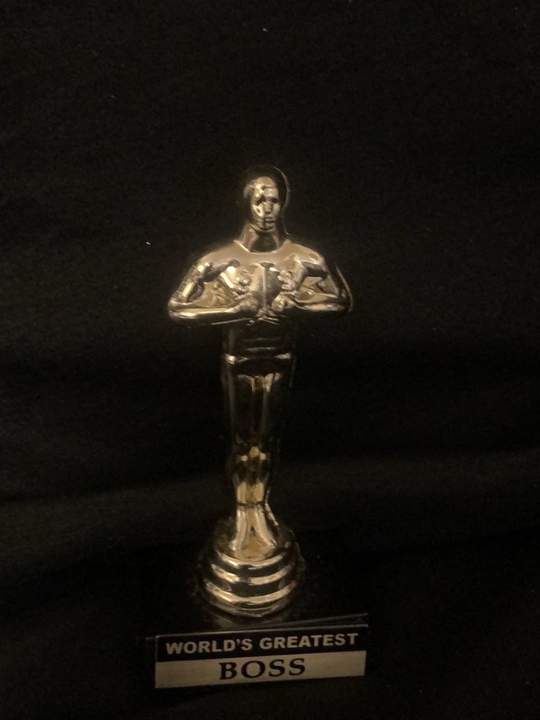 World’s Greatest BOSS Trophy Award , 3.5” Inches