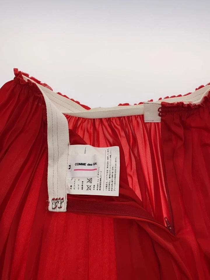 Comme Des Garçons GIRL Falda Larga/M/Poliéster/Rojo/NO-S005 - Imagen 3 de 4