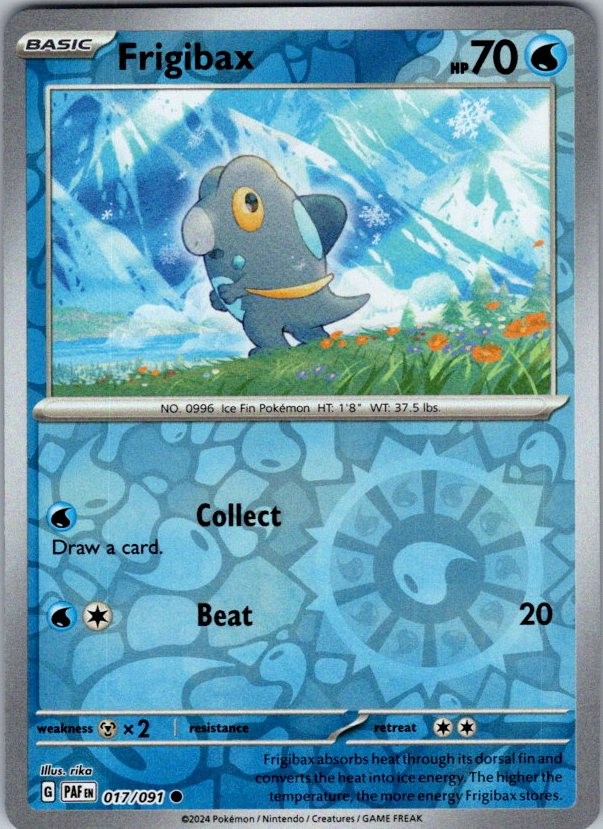Frigibax - Reverse Holo Common SV: Paldean Fates 017/091 LP-NM