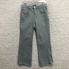 Democracy Jeans 4 Womens Gray Denim Ab Solution Bootcut Mid Rise Raw Hem Stretch