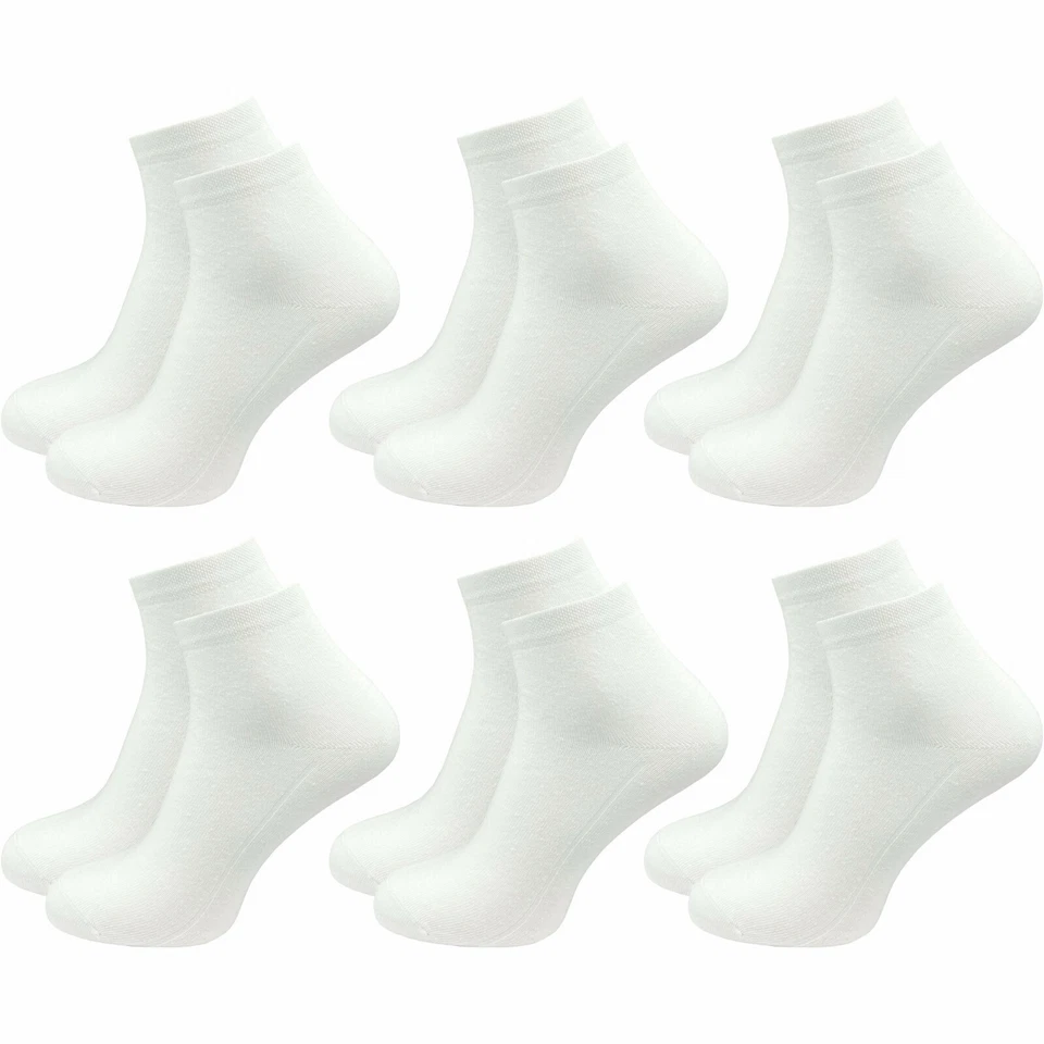 GAWILO 12 Paar Damen Sneaker Socken - Quarter Socken ohne Naht - Baumwolle