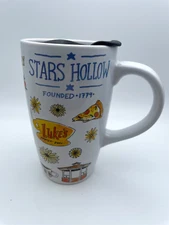 Gilmore Girls Destination Icons Travel Mug Luke's Star Hollow 16oz Lid Cup B75