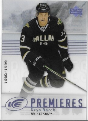2007-08 Upper Deck Ice KRYS BARCH Ice Premieres rookie card #116