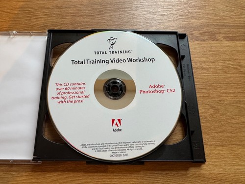 Adobe Photoshop CS2 Windows CD-ROM With Total Training Video Inc Serial Number - Photo 6/8