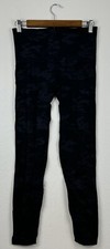 Spanx Seamless Black Camo Leggings Size Large High Waisted
