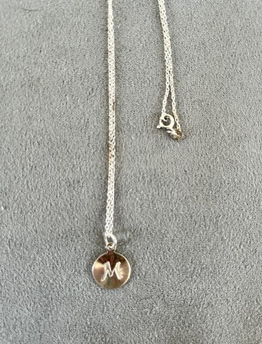 Robert Lee Morris  Sterling Silver Initial "M" Necklace - Picture 2 of 2