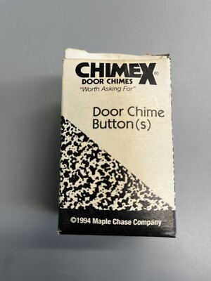 CHIMEX DOOR CHIMES 130-565 DOORBELL BUTTON WHITE HARDWIRED