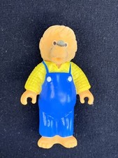 Vintage 1986 Berenstain Bear Father Rubber Body with Fuzzy Head