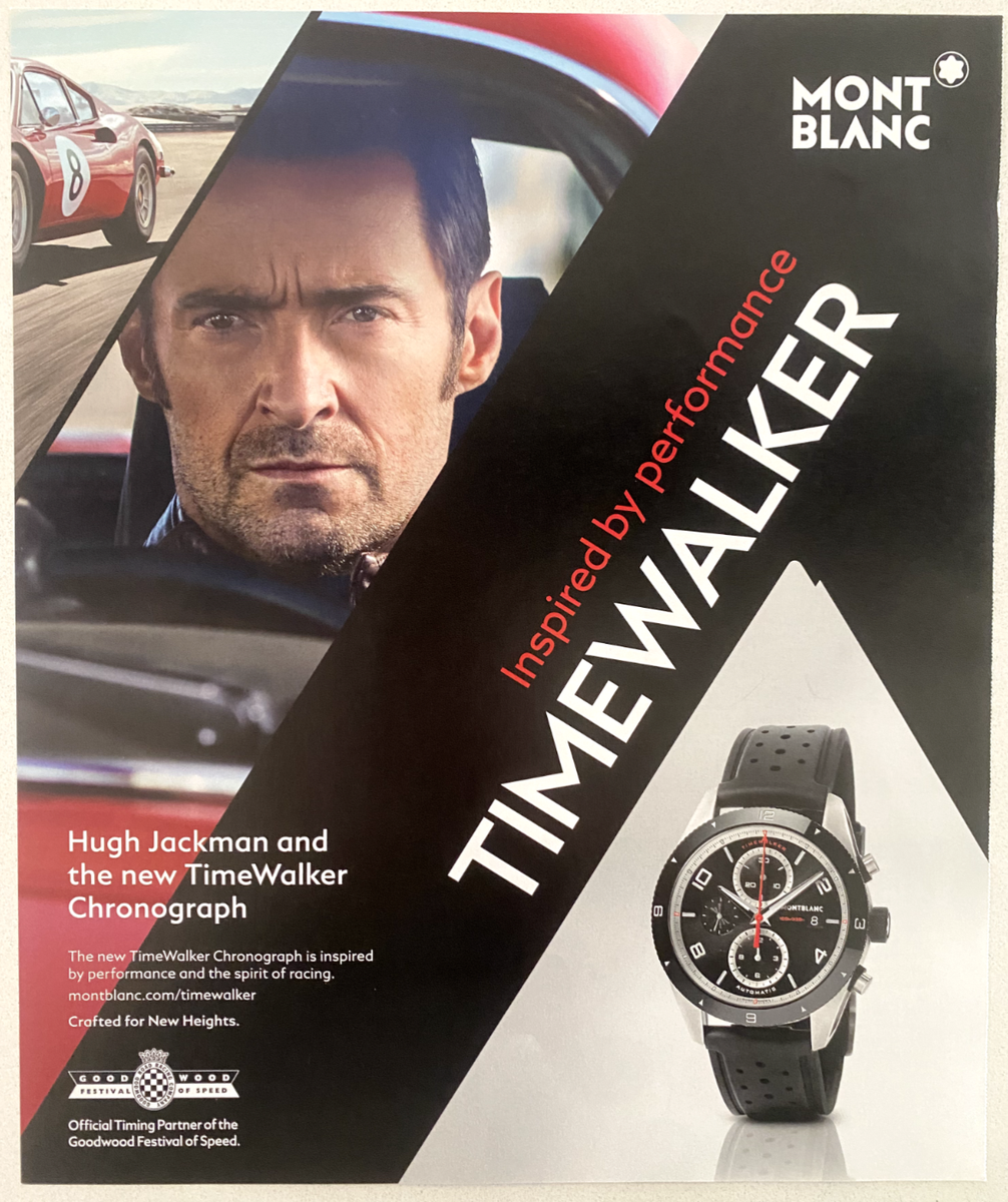 Mont Blanc Time Walker Chronograph Hugh Jackman 2017 Magazine